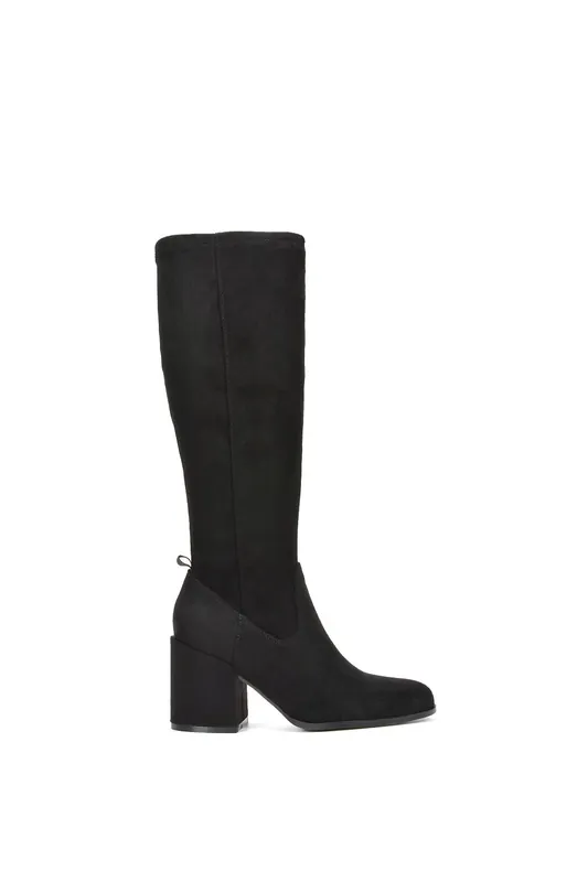 Tatum' Knee High Block Heeled Boots - XY London