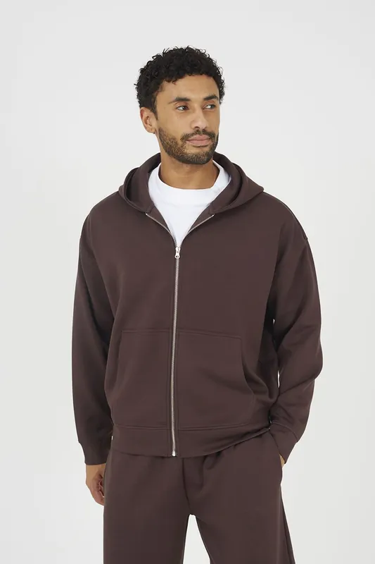Relaxed Fit Zip Through Hoodie - Brave Soul