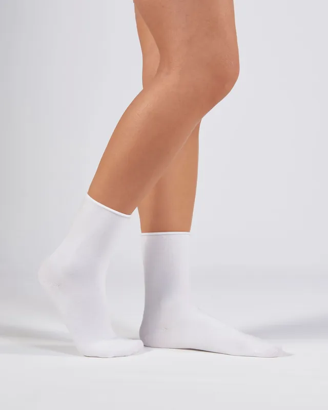 3Pair Modal Rich Super Soft Seamless No Elastic Ankle High Socks - Alse Studio