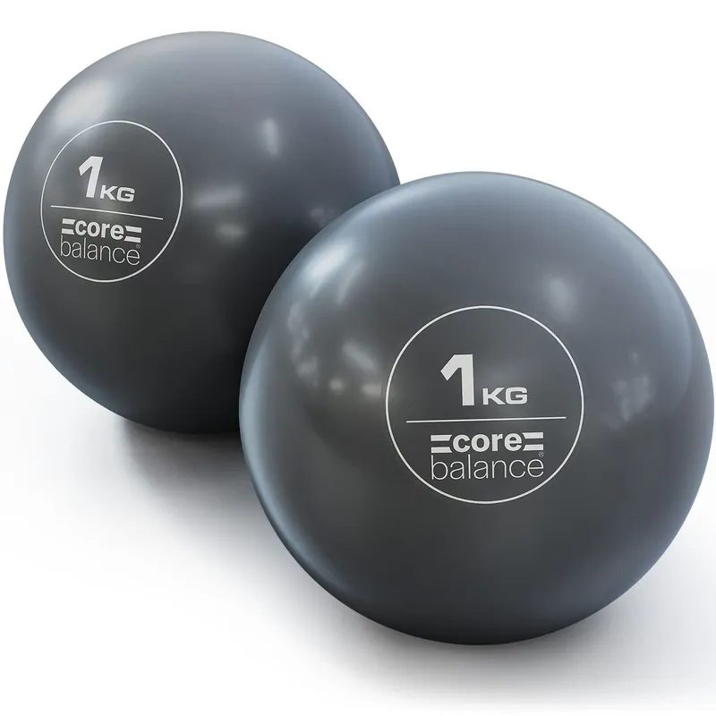 Weighted Toning Balls Set of 2 Yoga Pilates Rehab 0.5kg-1.5kg