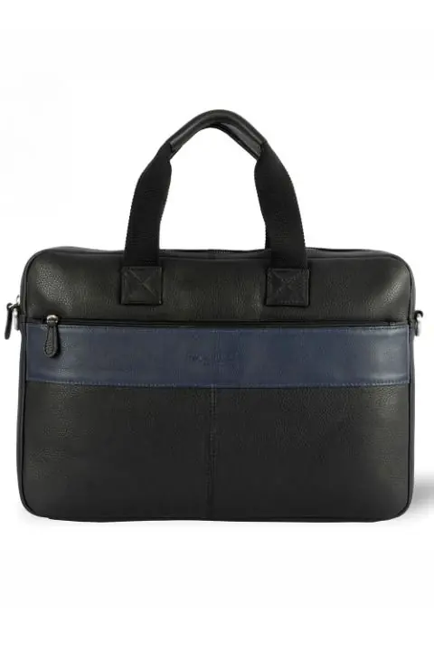 Walter Leather Laptop Bag - Silver Street London