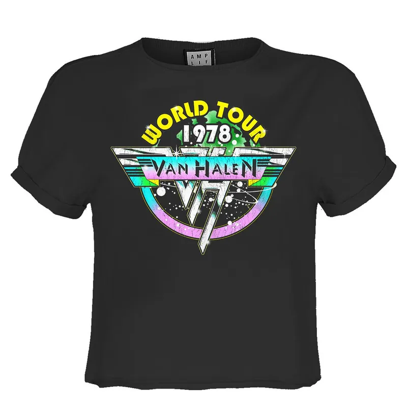World Tour 78 Van Halen Crop Top - Amplified