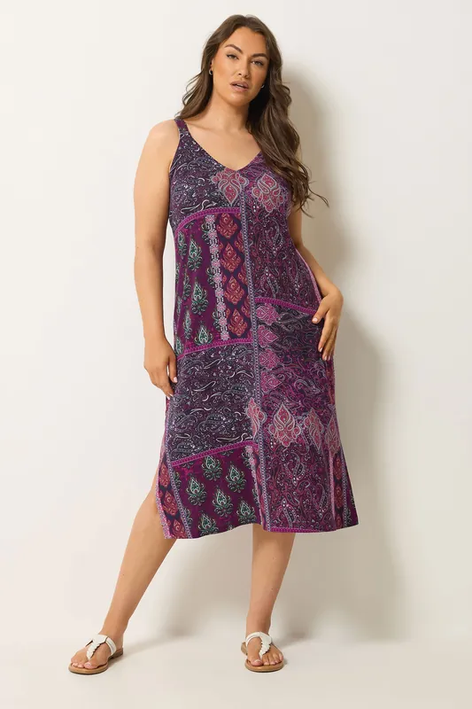 Paisley Throw On Dress - Yours