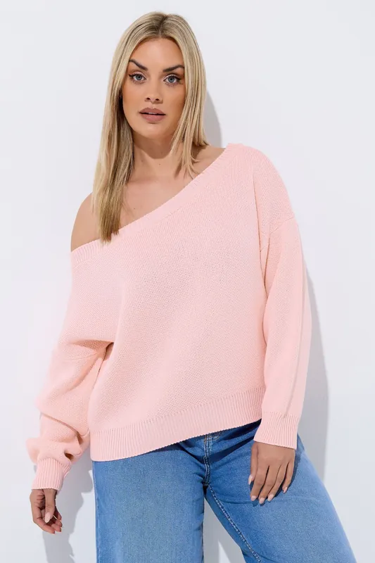 Knitted Off Shoulder Jumper - Yours