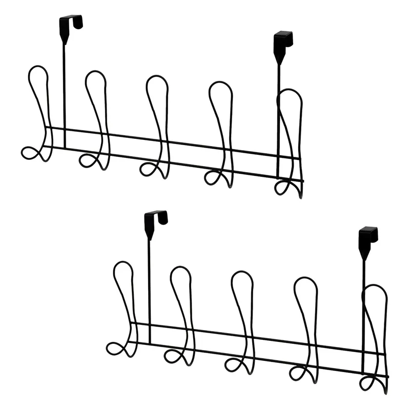 Set of 2 Lyrical Beige Over Door Storage Hooks - Showerdrape
