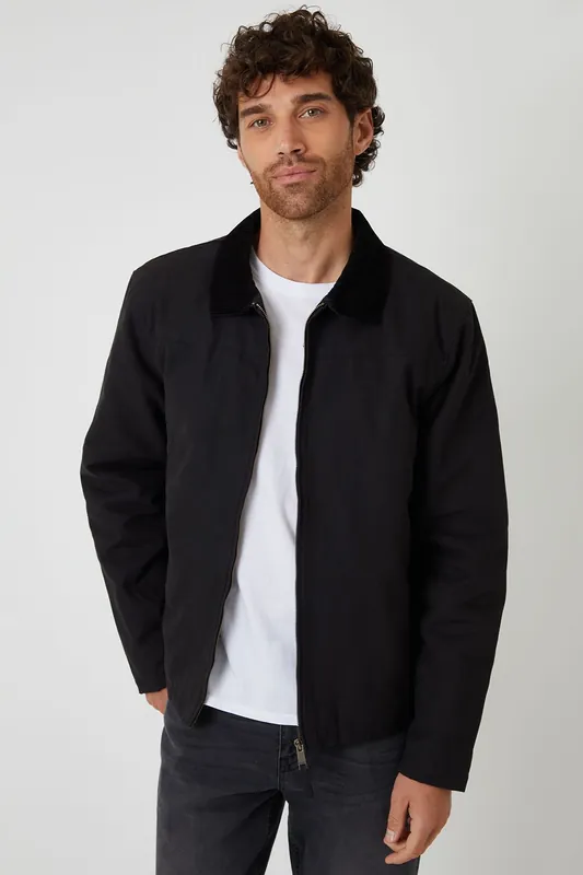 Zip-Through Lightweight Jacket With Quilting
