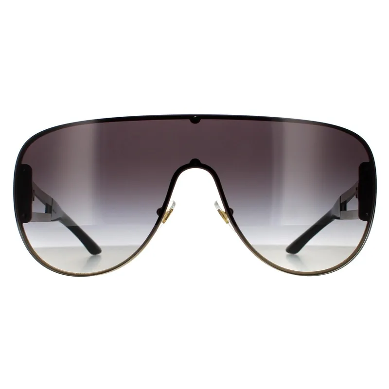 Shield Pale Gold Grey Gradient Sunglasses - Versace