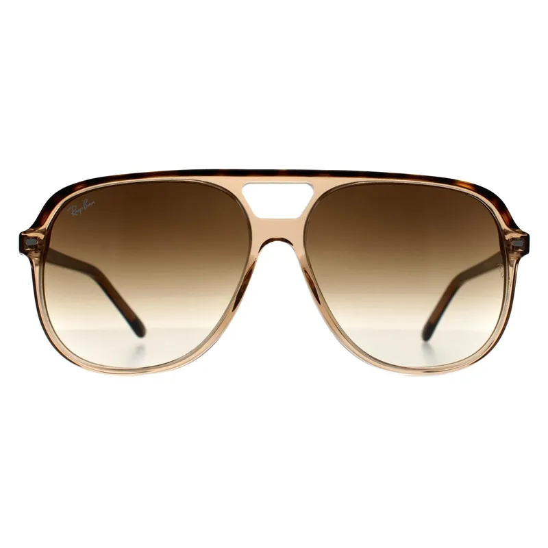 Square Polished Havana On Transparent Brown Light Brown Gradient Bill RB2198 - Ray-Ban