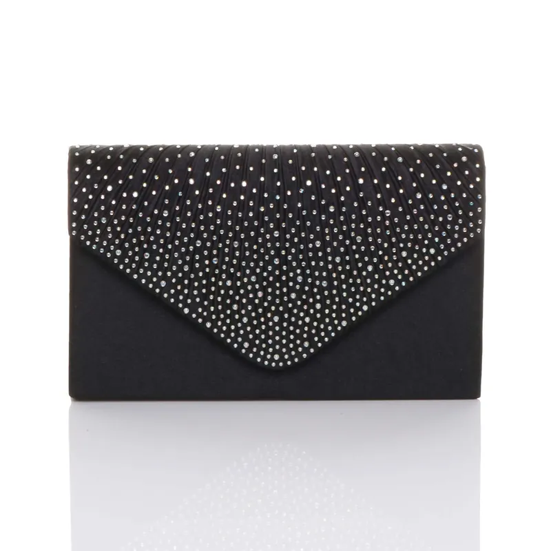 Diamante Envelope Clutch Bag - AJVANI