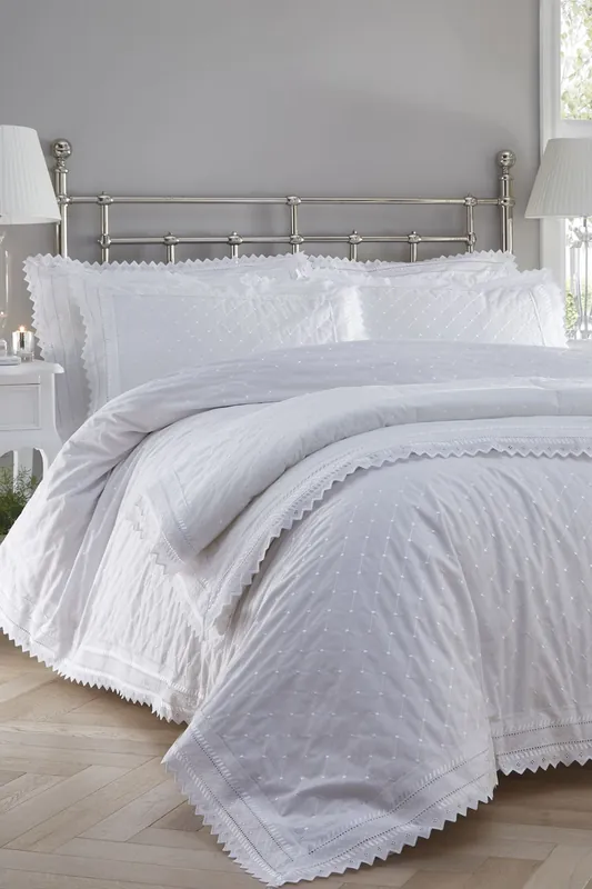 Broderie Anglaise Duvet Cover Set - Portfolio Home