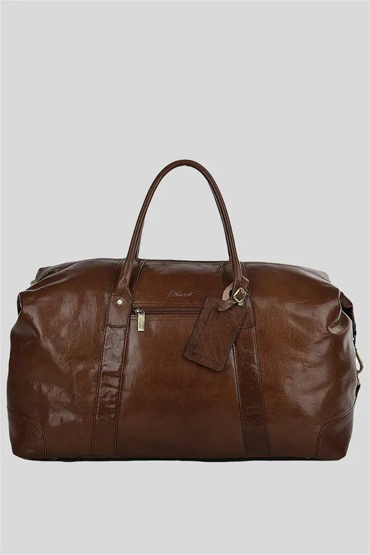 Extra Large Vegetable Tanned Real Leather Travel Holdall - Ashwood Leather