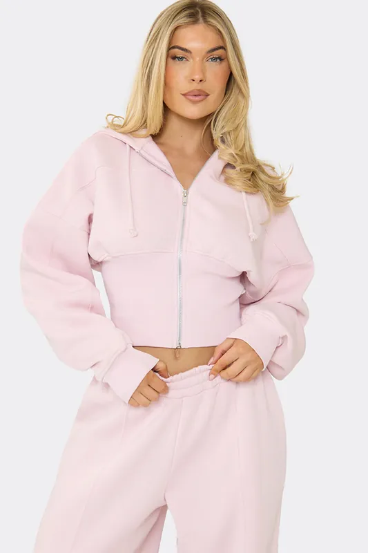 Long Sleeve Zip Longline Hoodie - EGO