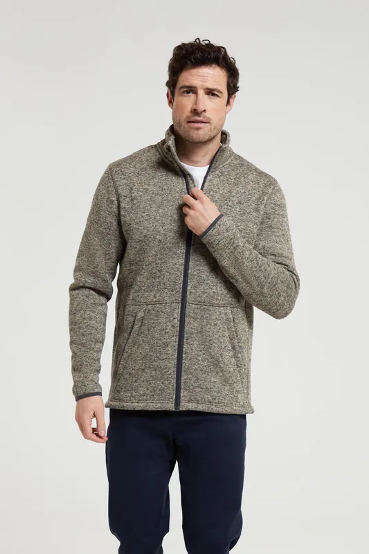 Idris II Full Zip Fleece Jacket Breathable Outdoor Coat - Mountain Warehouse