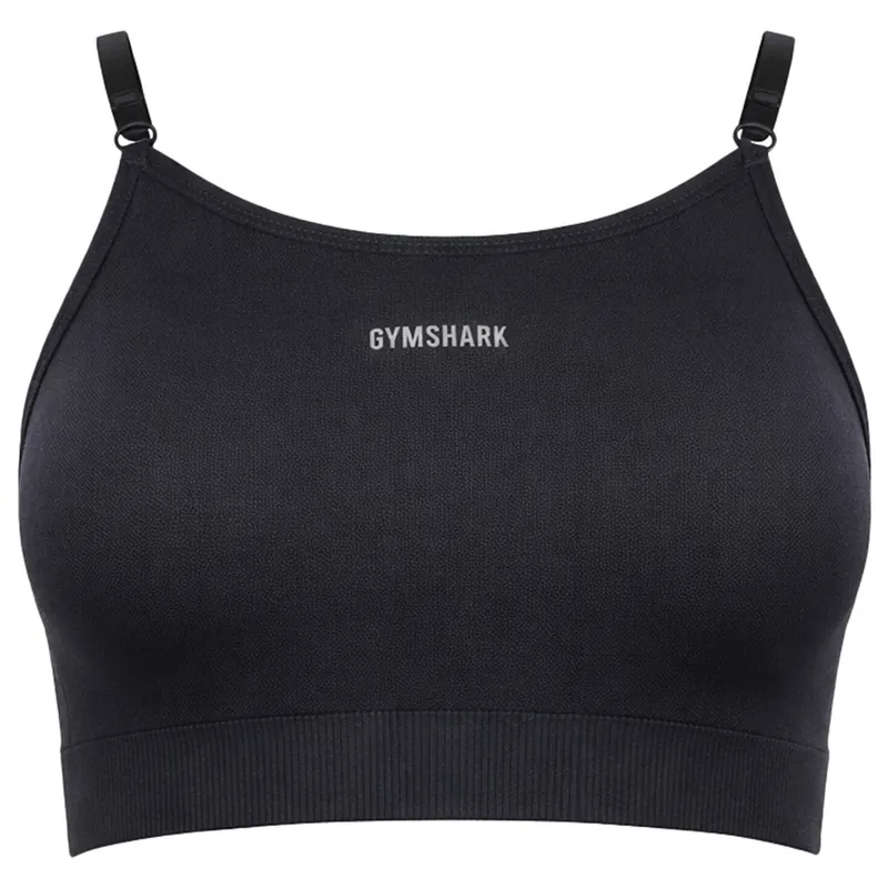 Flex Strappy Black Sports Bra - Gymshark