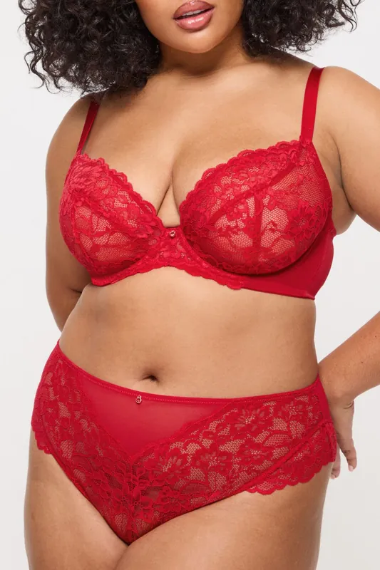 Sexy Lace Fuller Bust Non Padded Plunge Bra - Ann Summers