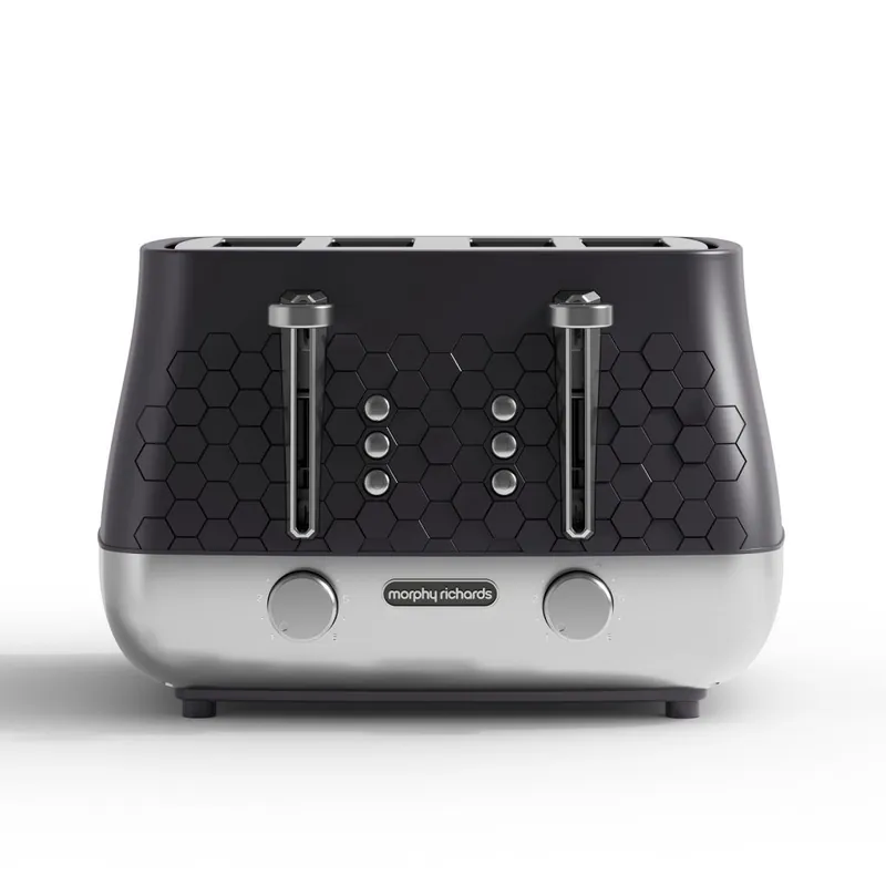 Cassini 4-Slice Toaster Black