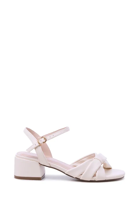 Nirvani' Wide Fit Block Heel Sandals - Paradox London