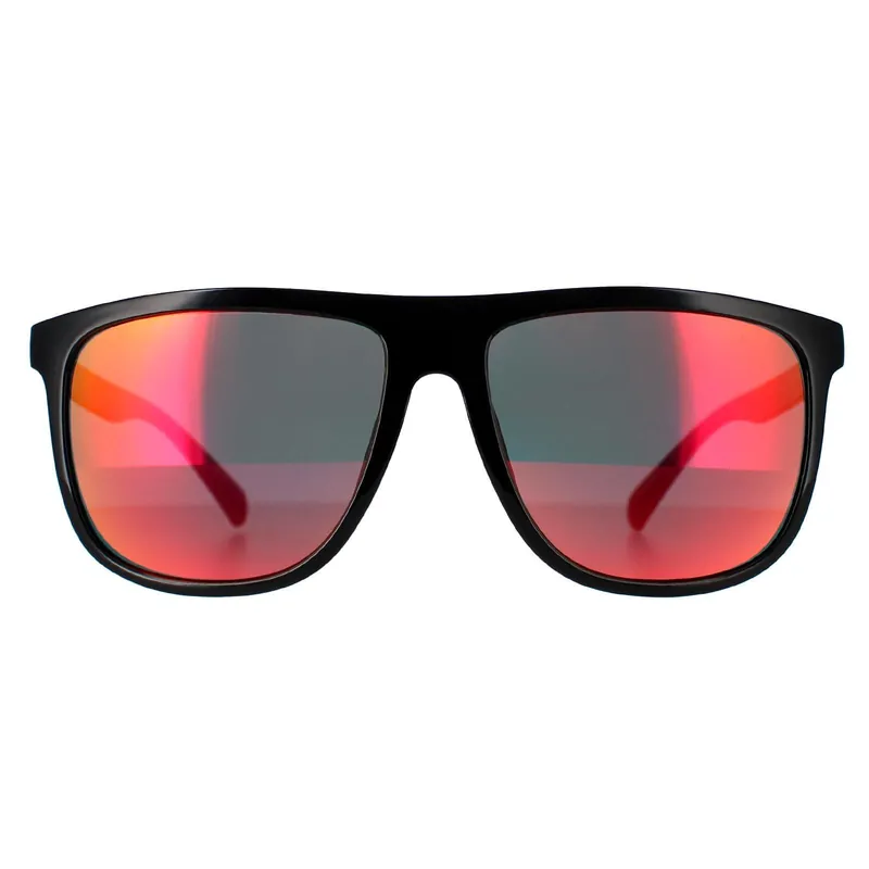 Square Shiny Black Smoke Polarized GF0270 - Guess