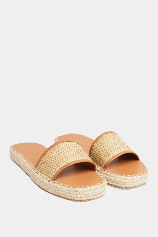 Wide Fit Espadrille Mules - Yours