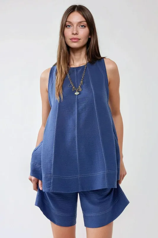 Stitch Detail Relax Fit Co-ord Set