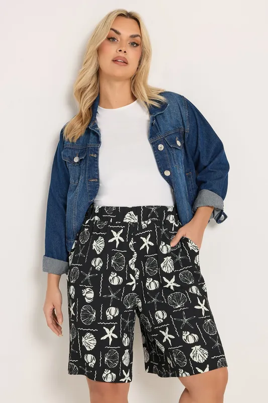 Mixed Shell Textured Shorts - Yours