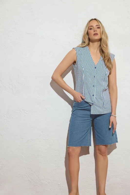 Tall Denim Bermuda Shorts - Long Tall Sally