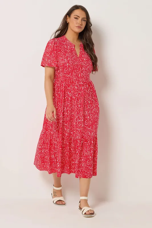 Abstract Half Placket Dress - Yours