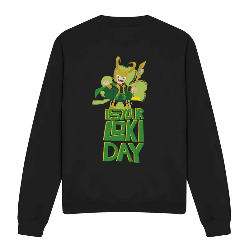 Loki St Patrick's Day Loki Day Sweatshirt Black