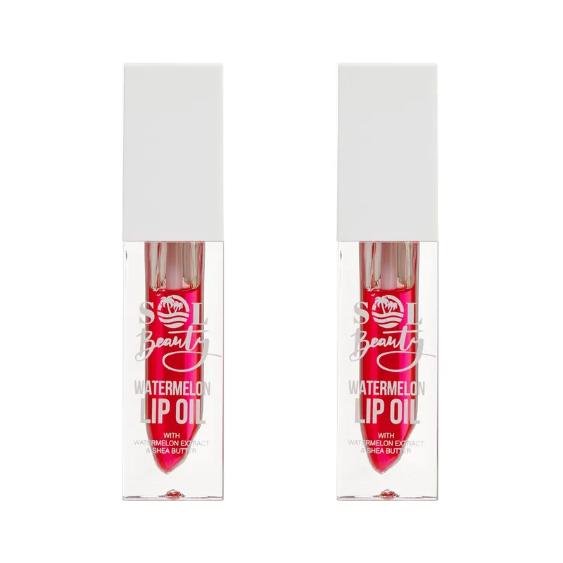Watermelon Lip Oil Extract Shea Butter Nourish Hydrate Soften Lips 3G - SOL Beauty
