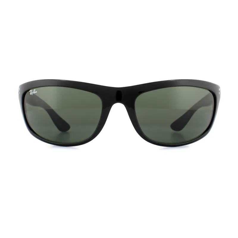 Wrap Black Green Balorama 4089 Sunglasses - Ray-Ban