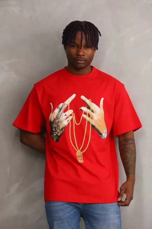 Oversized Crew Neck Printed T-Shirt