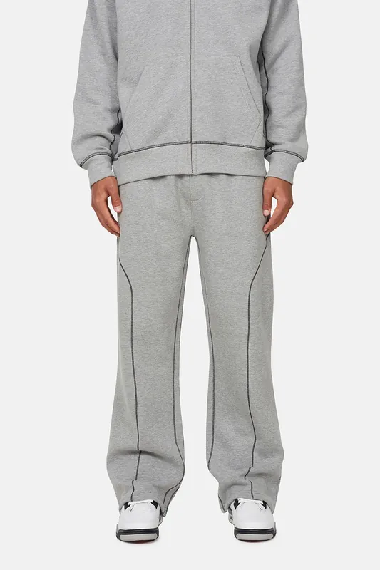 Coverlock Stitching Baggy Joggers - Good For Nothing