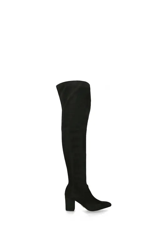 Crosswalk Black Suede' Suede Boots - STEVE MADDEN
