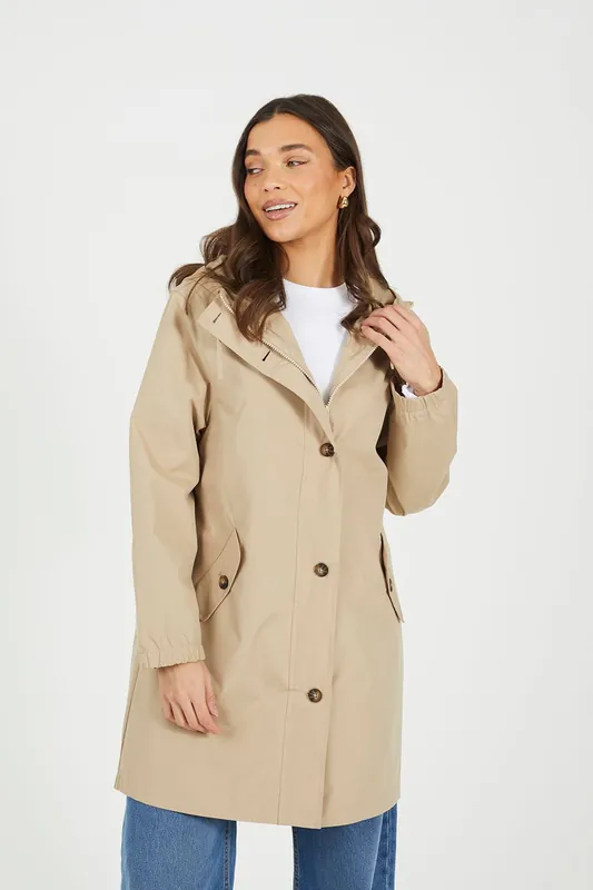 Lightweight Parka Style Hooded Jacket - Brave Soul