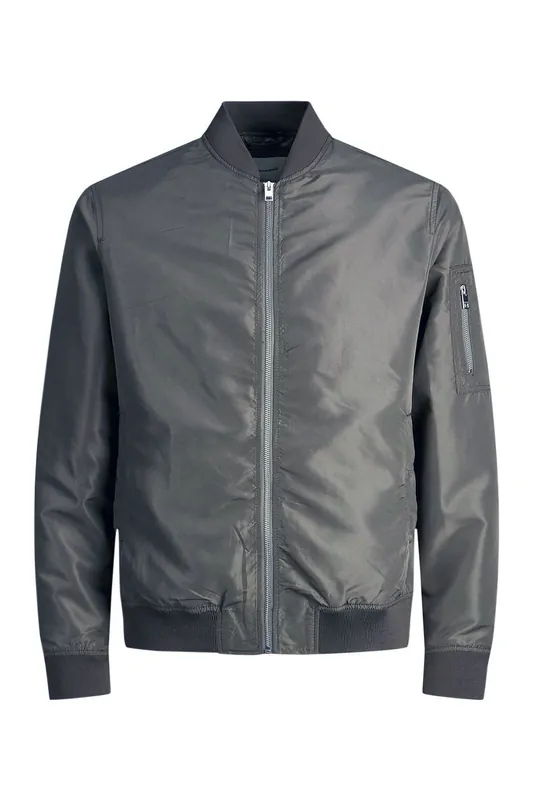 Mens Bomber Jacket Dusty Olive Polyester Long Sleeve Size S - Jack & Jones