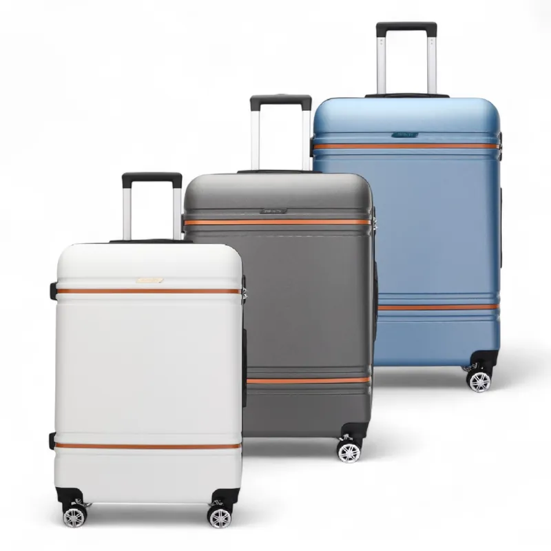 Hardshell Cabin Suitcase Robust ABS Lightweight Luggage Holiday Bag - Infinity Leather