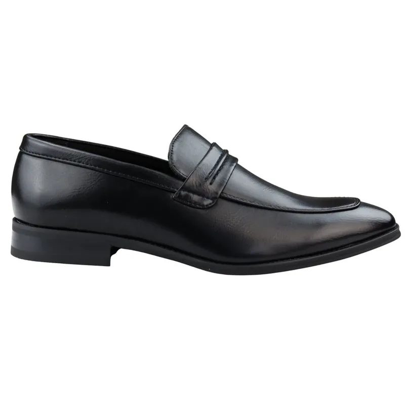 Moccasin Loafers Shoes Leather Lined Slip On Smart Formal Shoe - TruClothing