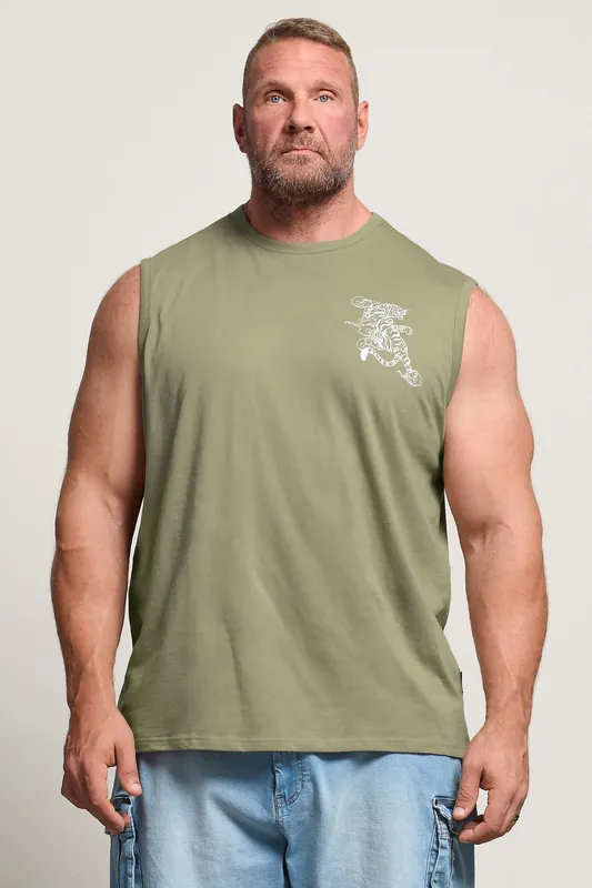 Tiger Graphic Vest Top - BadRhino