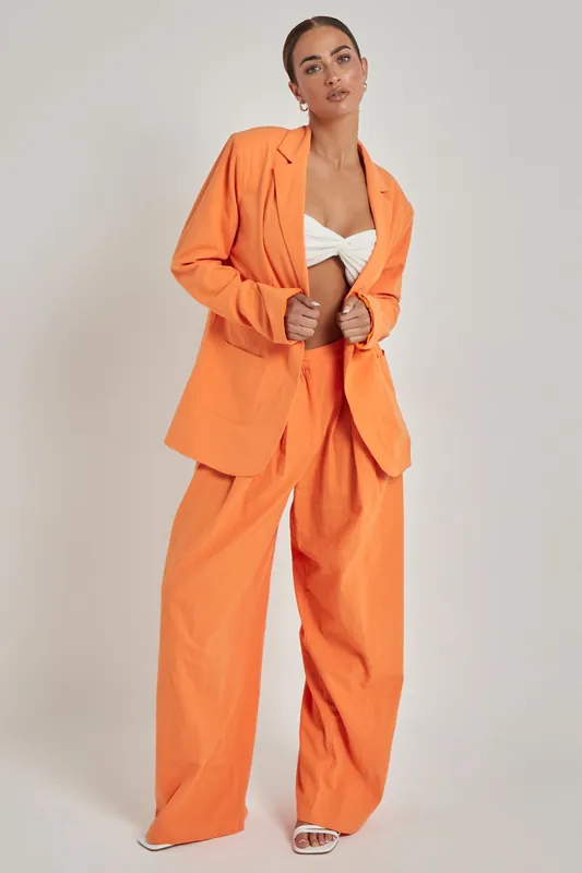 Linen Wide Leg Trouser - Urban Bliss