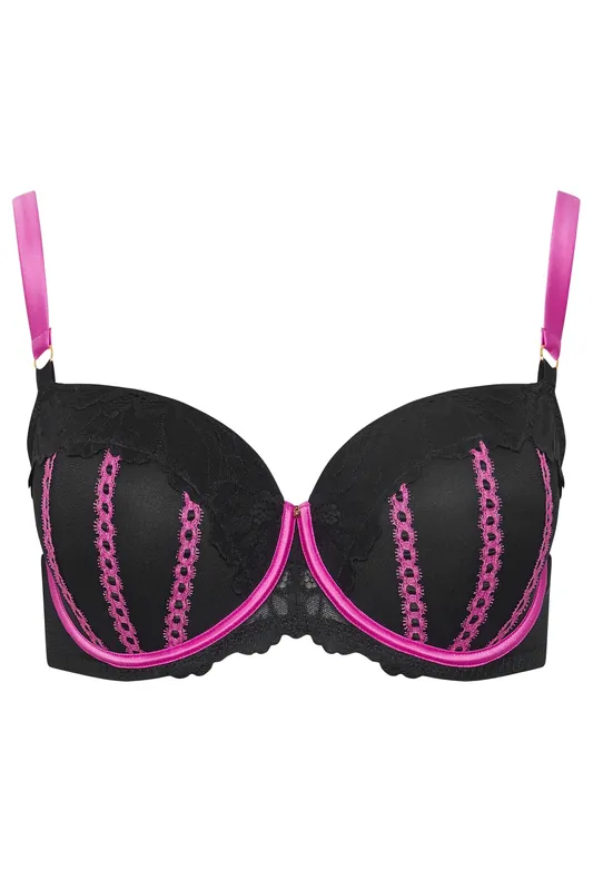 Ribbon Underwired Padded Bra - Yours