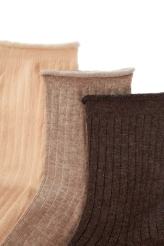 Three Pack Cotton Ankle Socks - WOVCOR