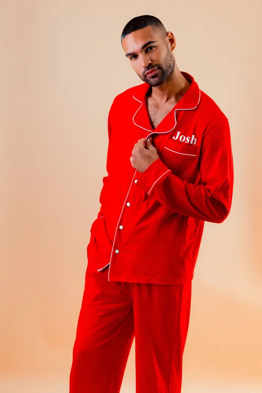 Personalised Jersey Long Pyjamas - Lulabay
