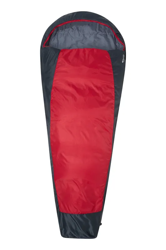 'Traveller 50' Windproof Mummy Shape Sleeping Bag 230cmx70cmx105cm - Mountain Warehouse