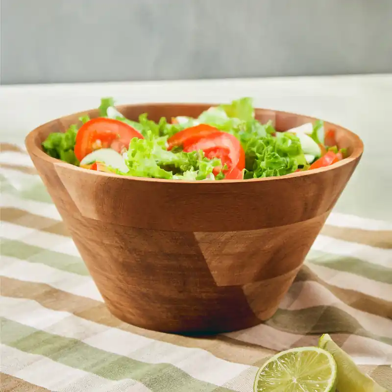 Socorro Acacia Wood Salad Bowl - Orsina