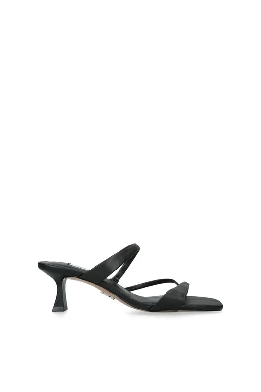 Ajay Black' Leather Heels - STEVE MADDEN