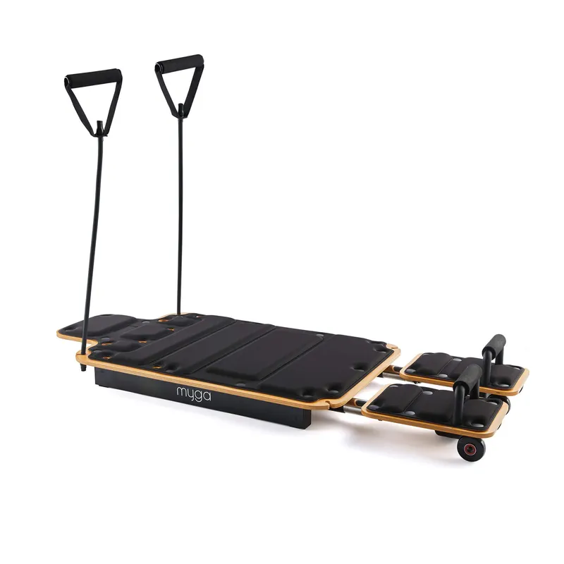 Wooden Pilates Reformer – Compact Home Fitness & Core Strength Trainer - Myga