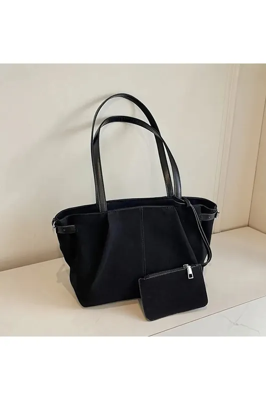 'Destiny' Large Tote Bag with Matching Pouch Purse - XY London