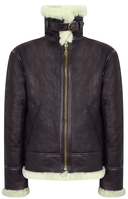 Vintage Sheepskin Pilot Jacket Cream Fur - TruClothing