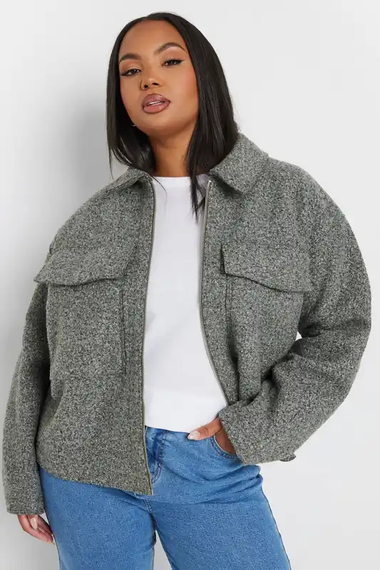 Cropped Boucle Jacket - Yours
