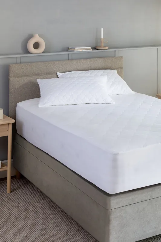 Quilted Cotton Deep Mattress Protector - Soak&Sleep